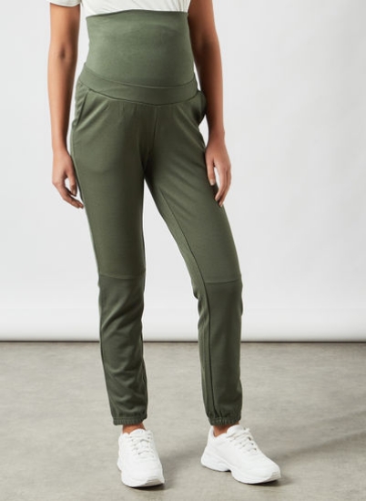 شلوار گرمکن بارداری جامد سبز