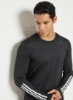 Techfit 3-Stripes Training Top Black