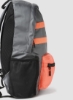 کوله پشتی زیپ بسته الگوی Colorblock خاکستری/مشکی/نارنجی