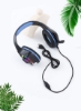 هدست گیمینگ FX-03 RGB سیمی روی گوش با میکروفون آبی مشکی