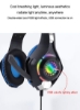 هدست گیمینگ FX-03 RGB سیمی روی گوش با میکروفون آبی مشکی