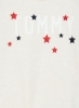 ژاکت آستین راگلان با جزئیات برجسته به رنگ سفید/قرمز/مشکی