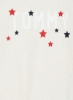 ژاکت آستین راگلان با جزئیات برجسته، مایل به سفید/قرمز/مشکی