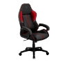 صندلی گیمینگ  ThunderX3 BC1 Boss Fire Red Leatherette Gaming Chair, 3-18° Rocking Mechanism, Class-3 Hydraulic Gas Lift, Curved Cushioned Armrests, 65mm Nylon Caster, Red