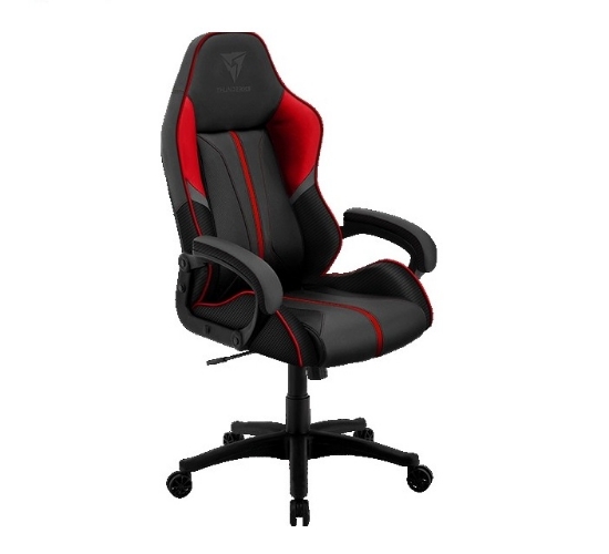 صندلی گیمینگ  ThunderX3 BC1 Boss Fire Red Leatherette Gaming Chair, 3-18° Rocking Mechanism, Class-3 Hydraulic Gas Lift, Curved Cushioned Armrests, 65mm Nylon Caster, Red
