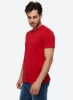 تی شرت یقه V جامد قرمز