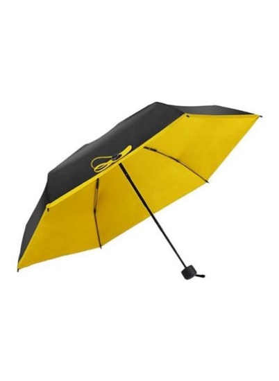 چتر ضد باد ضد UV چتر ضد باد مشکی/زرد