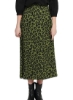 دامن ماکسی طرح پلنگی سبز/مشکی