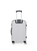 ست چرخ دستی چمدانی میله آهنی اسپینر 3 تکه ABS با قفل TSA نقره ای 20/24/28 اینچ