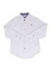 پیراهن یقه جامد سفید/مشکی