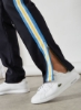 Contrast Side Stripe Track Pants Navy