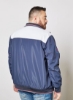 سایز بزرگ Colorblock Bomber Jacket Navy/White