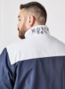 سایز بزرگ Colorblock Bomber Jacket Navy/White