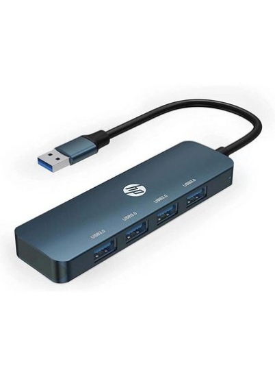 HP DHC-CT100 USB AM به USB 3.0 با هاب قابل حمل 4 کانکتور مشکی