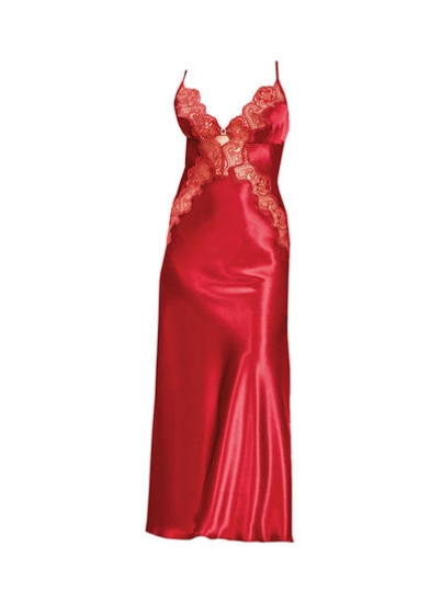 بند راحتی لباس خواب بلند قرمز