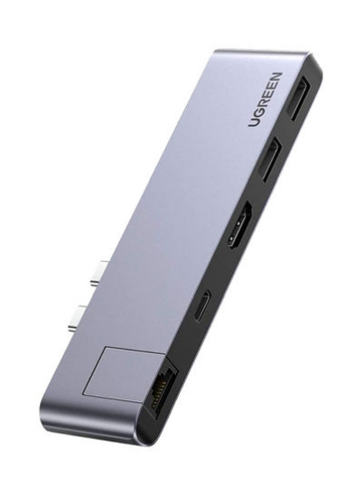هاب USB-C 6 در 1 برای Macbook نقره ای