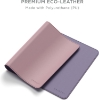 موس پد و رومیزی Satechi Dual Sided Eco-Leather Deskmate - Desk Blotter & Protector - Safe for Lacquered & Varnished Wooden Surfaces (Pink/Purple)
