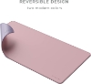 موس پد و رومیزی Satechi Dual Sided Eco-Leather Deskmate - Desk Blotter & Protector - Safe for Lacquered & Varnished Wooden Surfaces (Pink/Purple)
