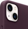 کاور آیفون 13مدل Apple Leather Case with MagSafe (for iPhone 13) - Dark Cherry