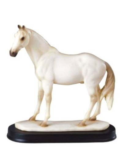 مجسمه اسب سفید/مشکی 6.5x6.5 اینچ