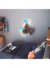 کیت استارتر 5 تکه مثلثی شکل - سیستم پنل LED WiFi هوشمند با موزیک ویژوالایزر سفید 23 x 20 سانتی متر