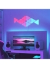 کیت استارتر 5 تکه مثلثی شکل - سیستم پنل LED WiFi هوشمند با موزیک ویژوالایزر سفید 23 x 20 سانتی متر