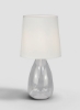 چراغ رومیزی شیشه ای Bouteille مواد منحصر به فرد با کیفیت لوکس برای خانه شیک کامل LT4100 Clear/Off White 23 x 45.5 Clear/Off White 23 x 45.5cm