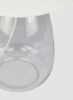 چراغ رومیزی شیشه ای Bouteille مواد منحصر به فرد با کیفیت لوکس برای خانه شیک کامل LT4100 Clear/Off White 23 x 45.5 Clear/Off White 23 x 45.5cm