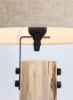 چراغ رومیزی چوبی خرپایی | آباژور مواد منحصر به فرد با کیفیت لوکس برای خانه شیک کامل D181-120 زرد 30 x 30 x 55 سانتی متر