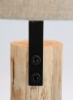 چراغ رومیزی چوبی خرپایی | آباژور مواد منحصر به فرد با کیفیت لوکس برای خانه شیک کامل D181-120 زرد 30 x 30 x 55 سانتی متر