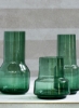 گلدان گل شیشه ای دست ساز مواد منحصر به فرد با کیفیت لوکس برای خانه شیک عالی BX19-2813-203 سبز 28 سانتی متری