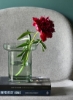 گلدان گل شیشه ای دست ساز جنس منحصر به فرد با کیفیت لوکس برای خانه شیک عالی BX20-2316-203 سبز 23 سانتی متر