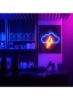 LED Cloud Cloud Neon Sign Wall Decor Light باتری آبی/نارنجی