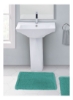 ست توالت فرنگی 2 عددی با گریپ لاتکس فیروزه ای 40x50cmcm