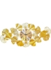 ساعت دیواری طرح گل مدرن طلایی 98x45cm