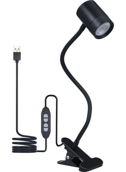 چراغ رومیزی USB قابل تنظیم مشکی