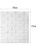 کاغذ دیواری با طرح سه بعدی آجری 10 تکه PE خود چسب 77x70x2 سانتی متر