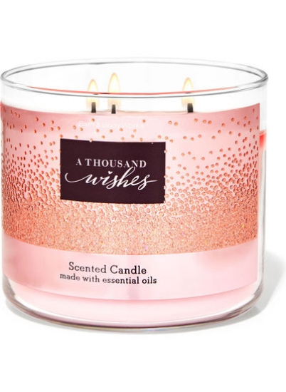 A Thousand Wishes 3-Wick Candle Pink 14.5 اونسی