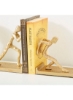 2 تکه مجسمه مرد دونده Miyake جعبه کتاب طلایی 14 x 32 سانتی متر
