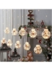 لامپ پرده توپی آرزوی بابا نوئل LED مدل دکوراسیون ویترین مغازه مدل سازی سیم مسی و سفید گرم