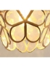 چراغ سقفی شیشه ای مدرن لوستر نورپردازی آباژور گل