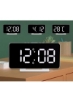 0S-002 ساعت LED ساعت دیجیتالی آرایش دانشجویی آینه هوشمند الکترونیکی ساعت زنگ دار کنار تخت ساعت تقویم ساعت