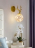 لامپ دیواری طلایی خلاقانه مدرن سر گوزن برای بالکن اتاق خواب اتاق نشیمن