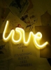 نور نئون عاشقانه، تابلوی عشق نئونی زیبا، چراغ شب با باتری یا USB به عنوان دکور دیوار برای جشن جشن ولنتاین اتاق خواب کودکان