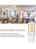 لامپ LED G9 پایه دو پایه 5 واتی، 6000 هزار جایگزین لامپ هالوژنی 40 واتی، پایه آویز سفید G9 بدون لرزش، روشنایی خانه غیر قابل کاهش، (5 بسته)