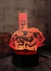 DC Legend Justice League Batman Body Lighting چراغ رومیزی سه بعدی نوری LED با کنترل از راه دور USB 7/16 تغییر رنگ نور شب چند رنگ برای دکور اتاق کودکان توهم خلق و خو دوست هدیه پسر هالیوود
