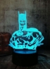 DC Legend Justice League Batman Body Lighting چراغ رومیزی سه بعدی نوری LED با کنترل از راه دور USB 7/16 تغییر رنگ نور شب چند رنگ برای دکور اتاق کودکان توهم خلق و خو دوست هدیه پسر هالیوود
