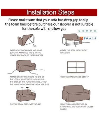 روکش مبل صندلی راحتی روکش مبل با بند الاستیک محافظ مبلمان ضد لغزش کششی قابل شستشو بالش های دکوی خانه (1نفره) شامل نمی شود