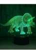 لامپ ال ای دی دایناسور سه بعدی چراغ های شب چند رنگ جدید چراغ شب توهم ال ای دی با بند ناف هدیه جشن تولد کریسمس