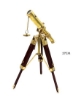 تلسکوپ برنجی آنتیک 1915 با پایه چوبی-22X27CM-RH01